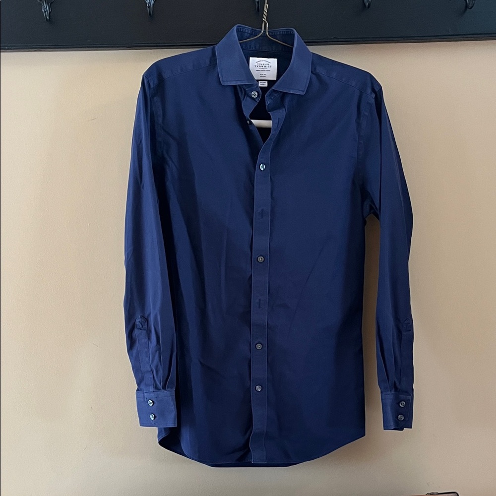 Charles Tyrwhitt Navy Dress Shirt